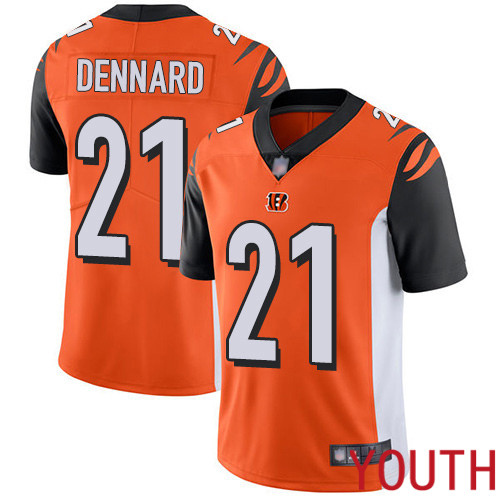Cincinnati Bengals Limited Orange Youth Darqueze Dennard Alternate Jersey NFL Footballl #21 Vapor Untouchable->cincinnati bengals->NFL Jersey